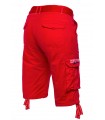 Herren Cargoshorts mit Gürtel Regular Fit H-034