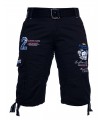 Herren Cargoshorts mit Gürtel Regular Fit H-034