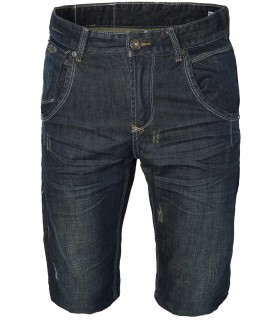 Herren Jeansshorts Regular Fit Dunkelblau H-070