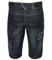 Herren Jeansshorts Regular Fit Dunkelblau H-070