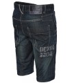 Herren Jeansshorts Regular Fit Dunkelblau H-070