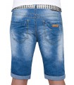 Herren Jeansshorts Destroyed-Look Blau H-078