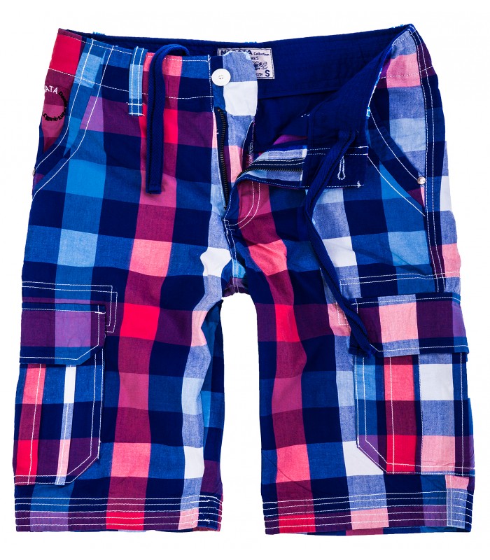 Herren Karoshorts Bermuda Hose Cago-Shorts Sommer Hose kurz Shorts H-158 S-XXL