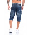 Herren Jeansshorts Stonewashed Dunkelblau H-094