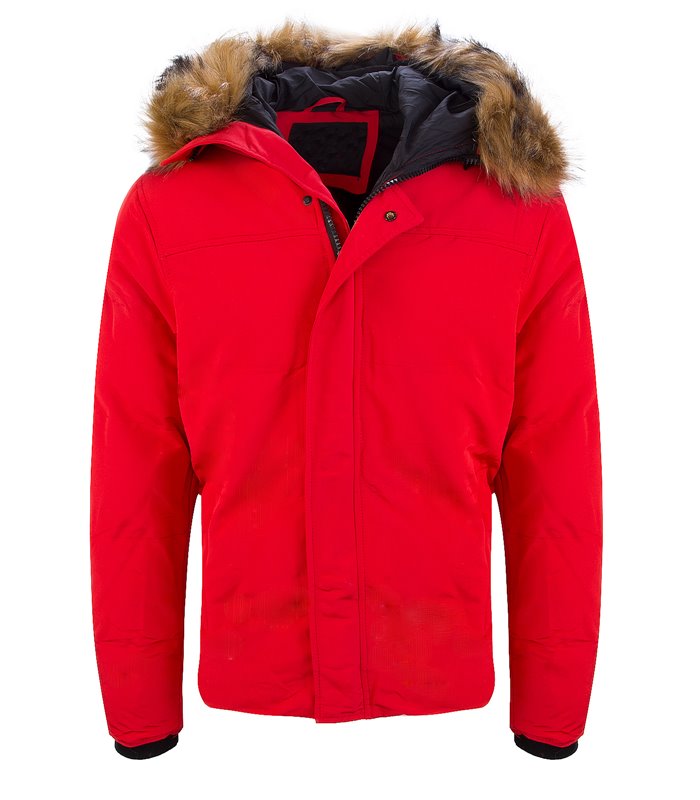 Herren Winter Jacke mit Kunstfellkragen H-162