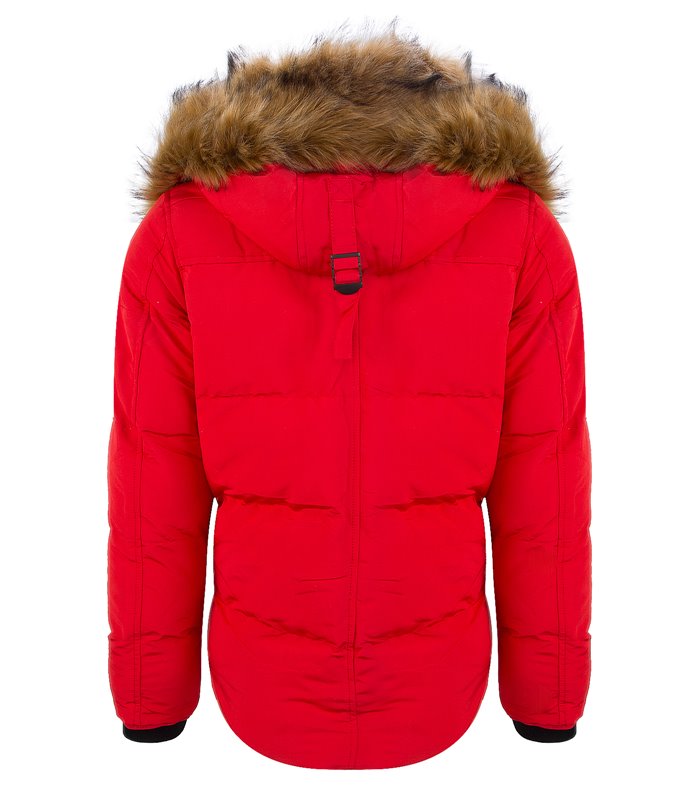 Herren Winter Jacke mit Kunstfellkragen H-162