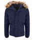 Herren Winter Jacke mit Kunstfellkragen H-162