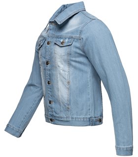 Rock Creek Herren Jeansjacke Classic-Style Hellblau RC-2212