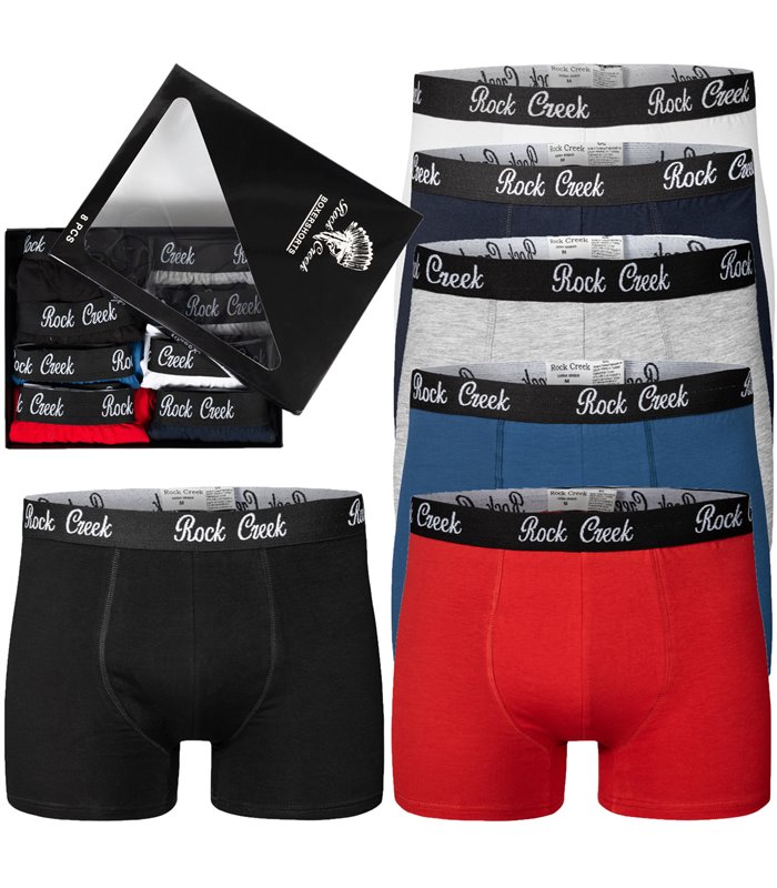 Rock Creek Herren Boxershorts Mehrfarbig 8er Set H-218 