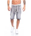 Herren Bermuda Shorts kurze Hose Jogg Jeans Shorts elastisch LL01