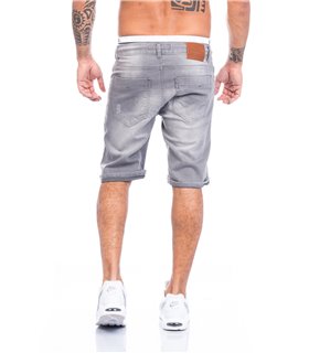 Herren Bermuda Shorts kurze Hose Jogg Jeans Shorts elastisch LL01