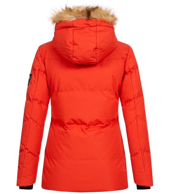 Geographical Norway Damen Winter Jacke mit Kunstfellkragen D-437