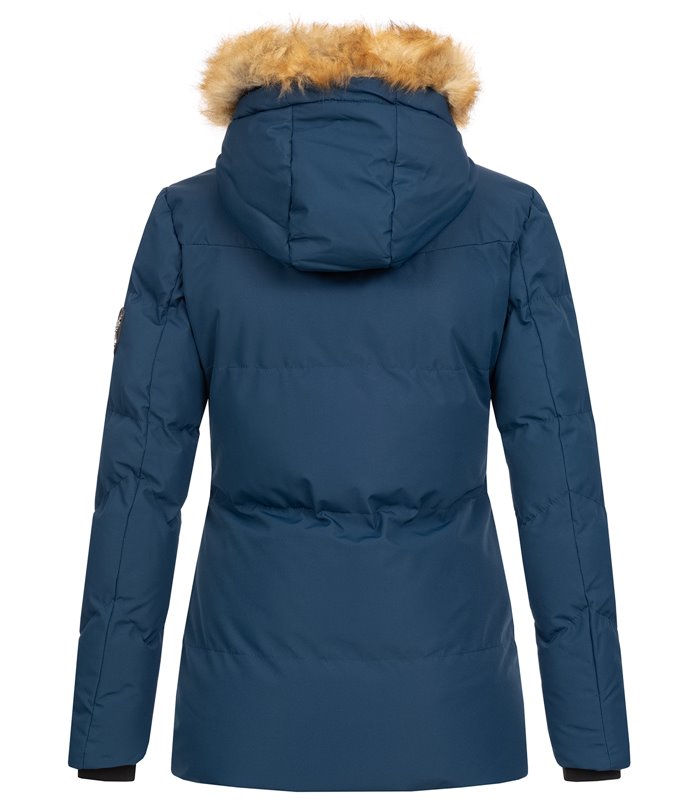 Geographical Norway Damen Winter Jacke mit Kunstfellkragen D-437