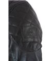 Rock Creek Herren Lederjacke Kragen mit Druckknopfverschluss H-180