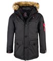Canadian Peak Herren Winter Jacke Parka mit Kunstfell H-226