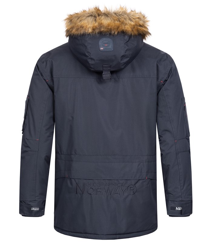 Geographical Norway Herren Winter Jacke Parak mit Kunstfell H-229