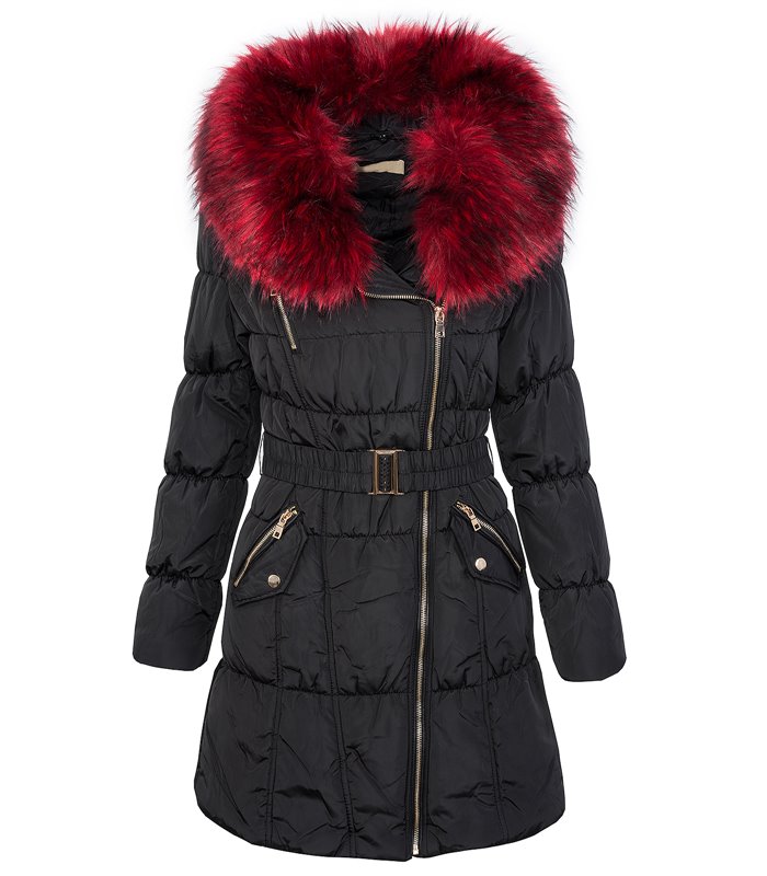 Eleganter Damen Mantel Wintermantel Stepp Jacke D-118