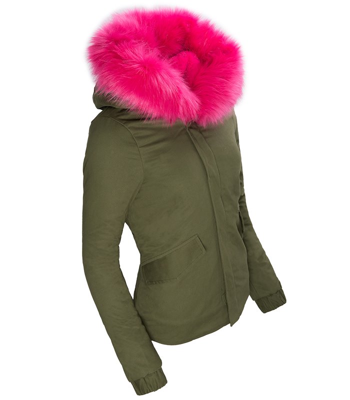 Damen Parka Winterjacke innen gefüttert D-127