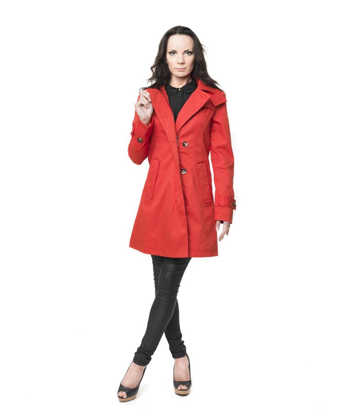 Damen Trenchcoat Mantel Übergangsjacke D-15