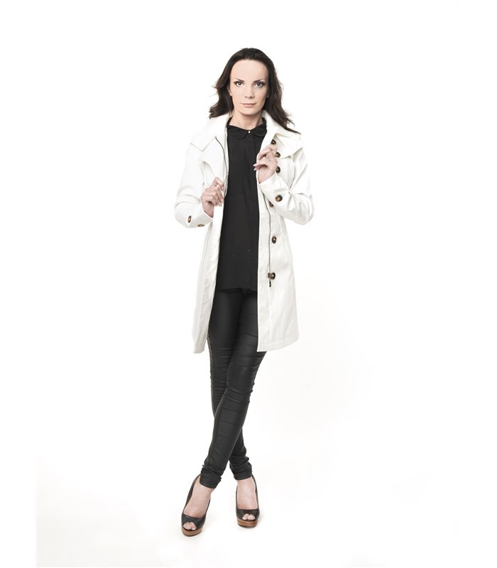 Damen Trenchcoat Mantel Übergangsjacke D-15