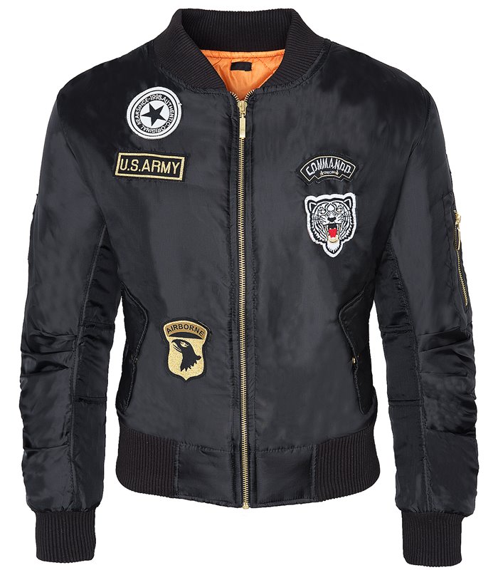 Damen Bomberjacke Jacke Flieger Jacke D-154