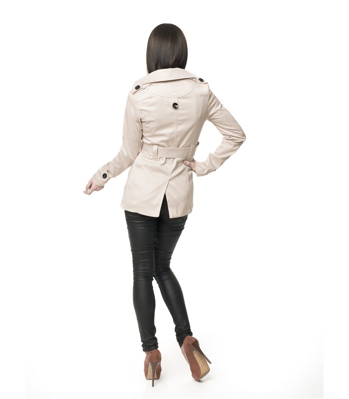 Damen Trenchcoat Mantel Übergangsjacke D-16