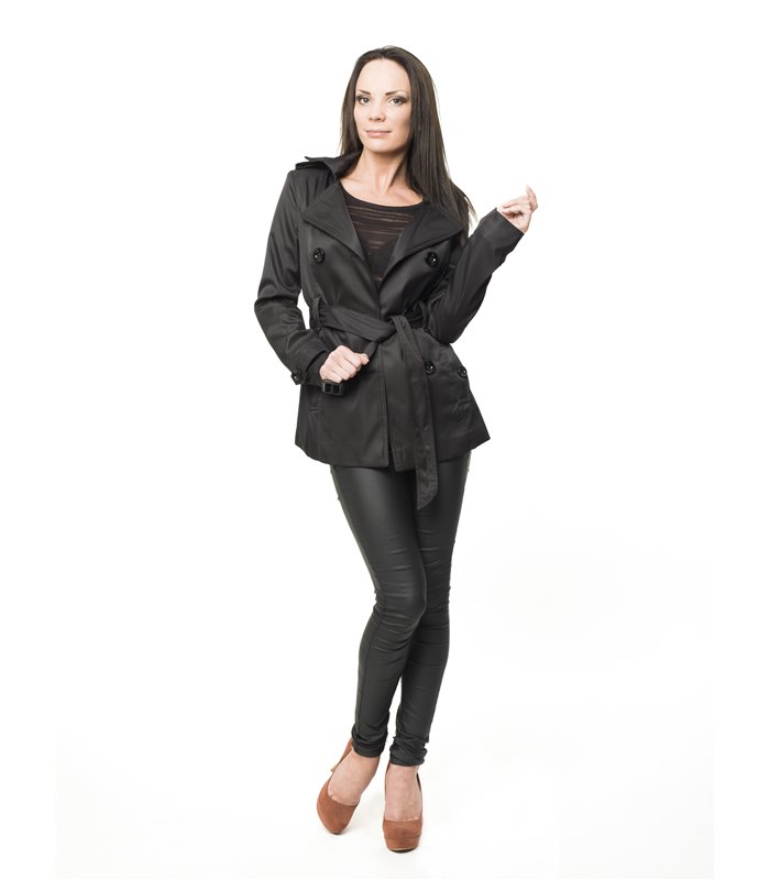 Damen Trenchcoat Mantel Übergangsjacke D-16