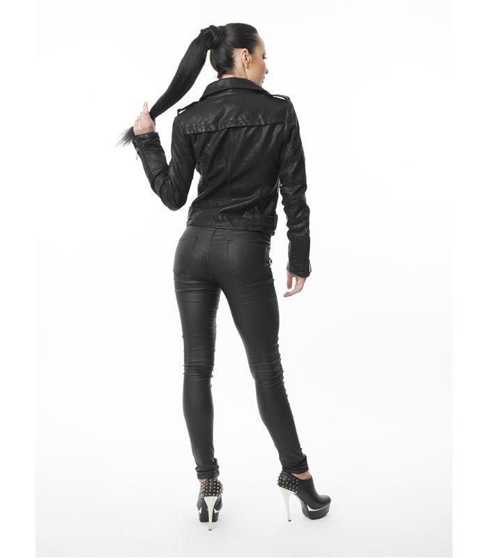 Damen Kunstleder Jacke Vegan D-17