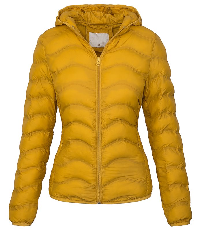 Damen Steppjacke Übergang Jacke mit Kapuze D-207