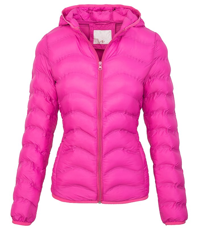 Damen Steppjacke Übergang Jacke mit Kapuze D-207