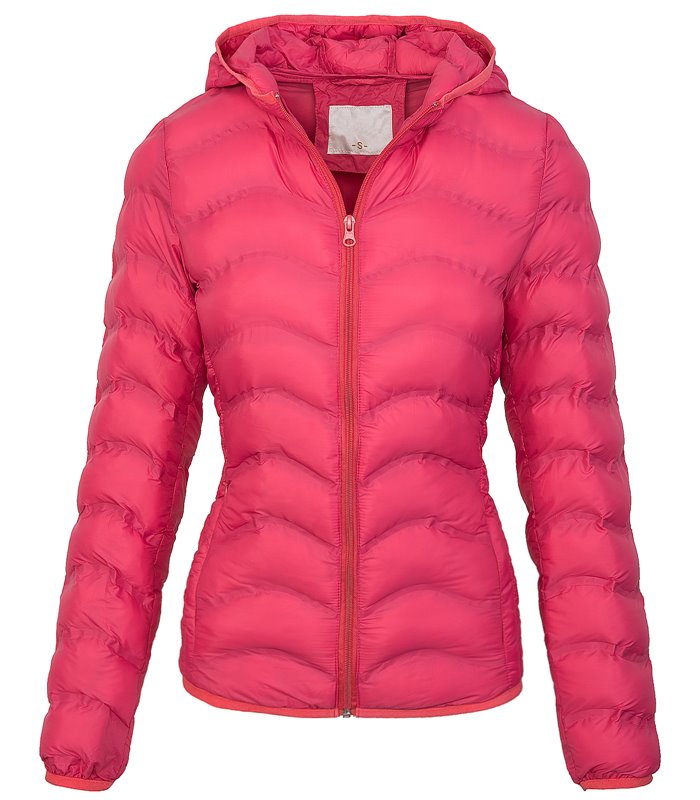 Damen Steppjacke Übergang Jacke mit Kapuze D-207