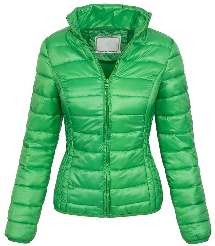 Damen Steppjacke gesteppte Übergangsjacke mit Kapuze D-210