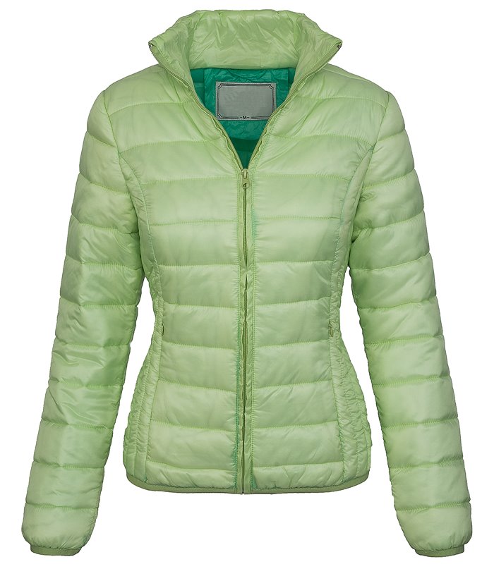 Damen Steppjacke gesteppte Übergangsjacke mit Kapuze D-210
