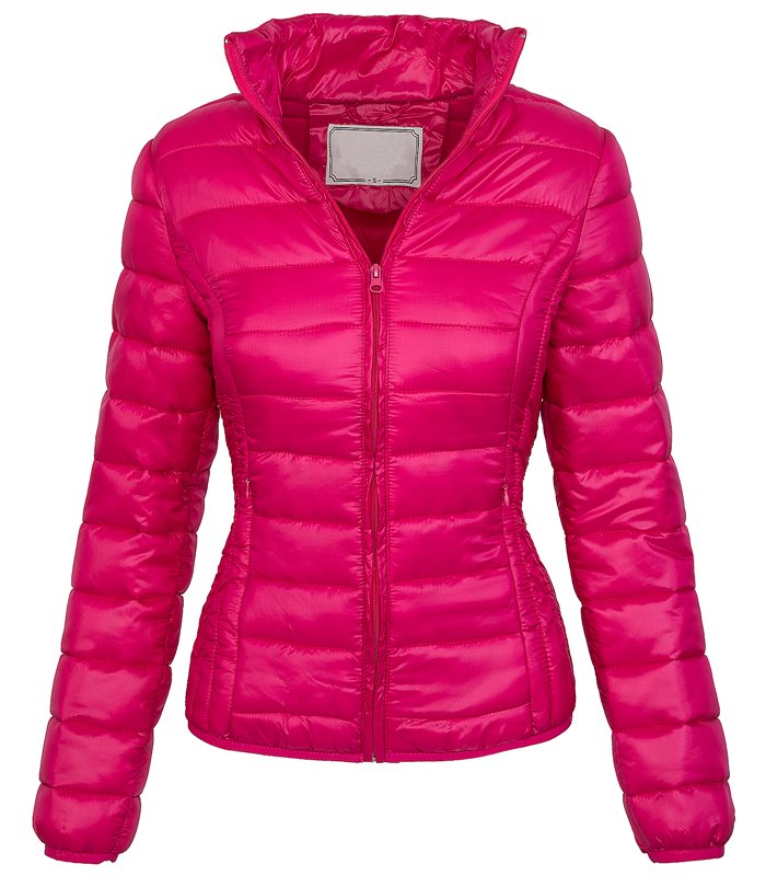 Damen Steppjacke gesteppte Übergangsjacke mit Kapuze D-210