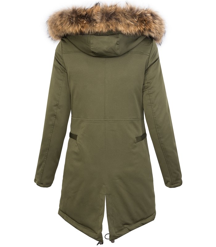 Warme Damen Winter Jacke Parka lang Outdoor Jacke mit Kapuze D-213