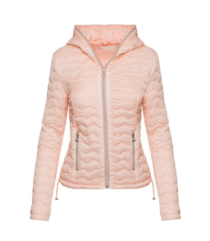 Damen Steppjacke Übergangs mit kapuze D-215