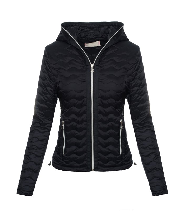 Damen Steppjacke Übergangs mit kapuze D-215