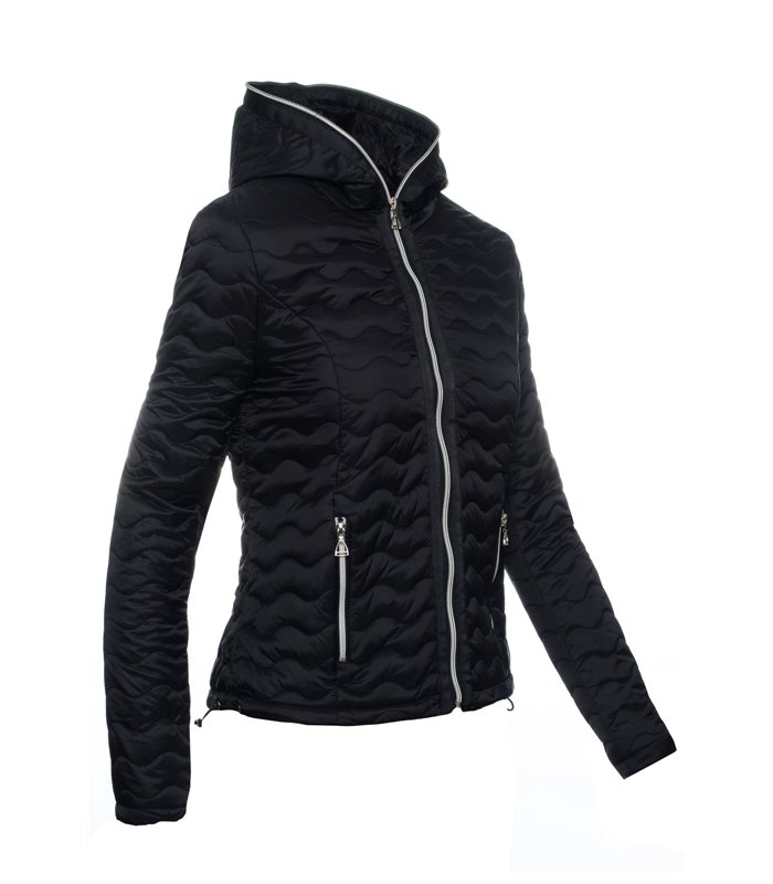 Damen Steppjacke Übergangs mit kapuze D-215