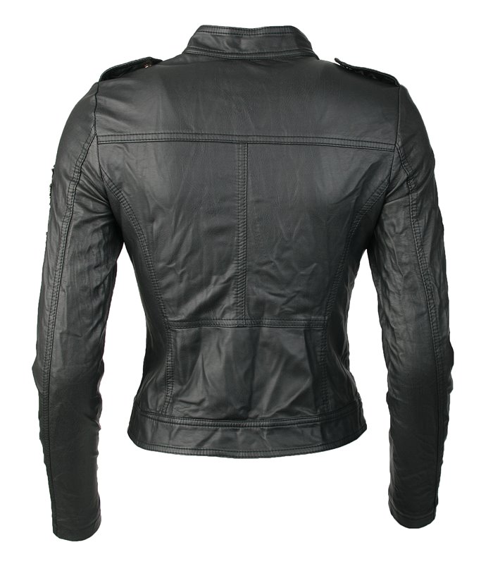 Damen Kunstleder JackePaisley Design D-22
