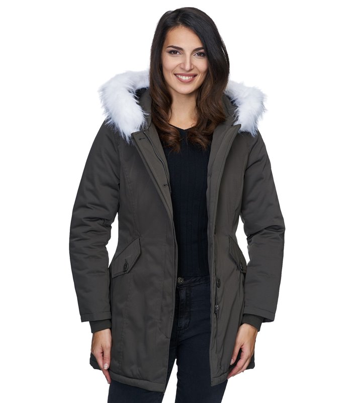Outdoor Damenjacke Winterjacke Parka Mantel mit Kapuze D-224