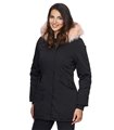 Damen Winterjacke Parka mit Kapuze Kunstfellkragen D-224 