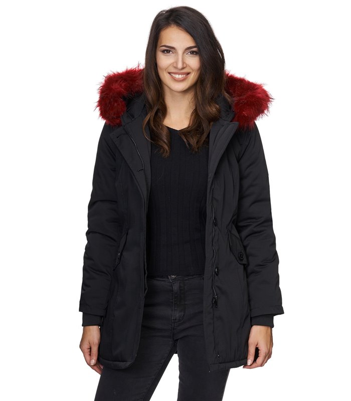 Outdoor Damenjacke Winterjacke Parka Mantel mit Kapuze D-224