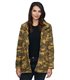Damen Winter Jacke camouflage mit Teddyfell-Futter D-243
