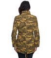Damen Winter Jacke camouflage mit Teddyfell-Futter D-243