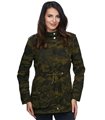 Damen Winter Jacke camouflage mit Teddyfell-Futter D-243