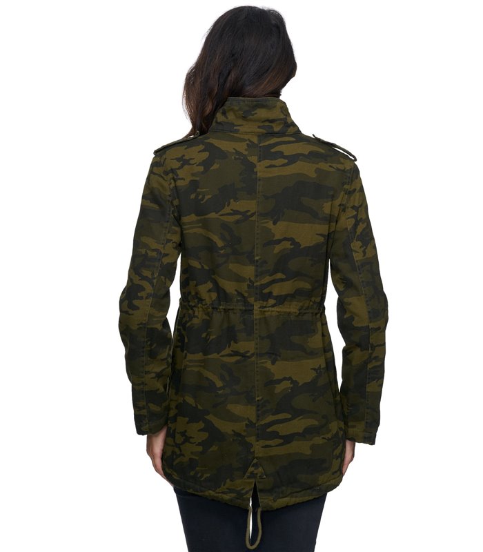 Damen Winter Jacke camouflage Mantel warm Winterjacke army D-243