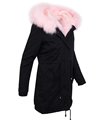 Winter parka jacke damen mantel xxl fellkragen gefüttert D-256