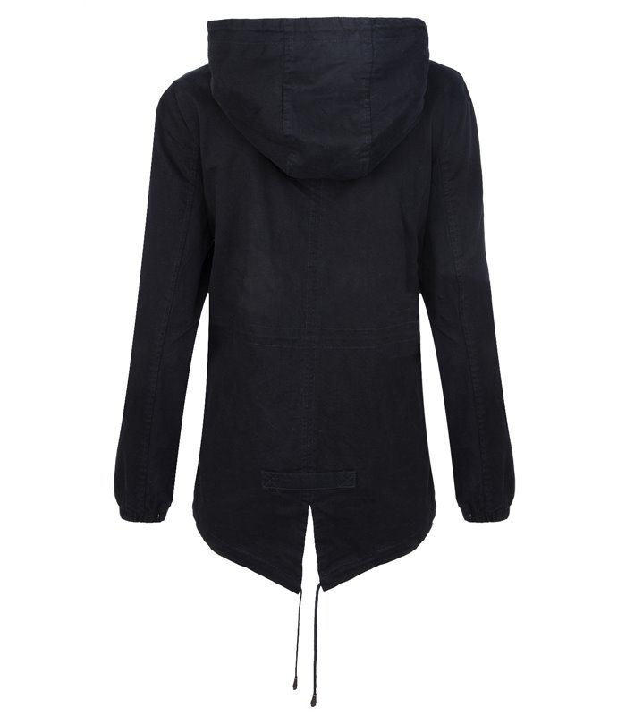 Damen Übergangs Jacke Damen Parka Windbreaker Kapuze D-278
