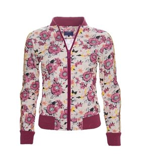 Damen Bomberjacke mit Blumen-Muster D-30