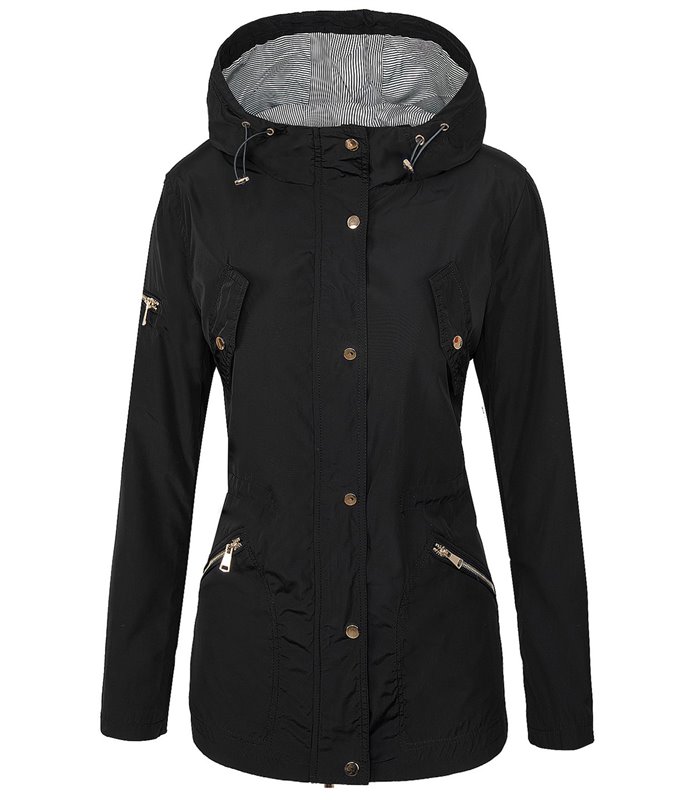 Designer Damen Windbreaker Damen Jacke Mantel Kapuze Übergangs Jacke